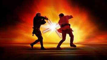 Akhuratha Movies Star Wars Anakin Skywalker Obi Wan Kenobi Wall