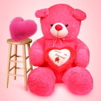Aafreen Stuffed Teddy Bear For Kids Pink Height 170 Cm 5 5ft
