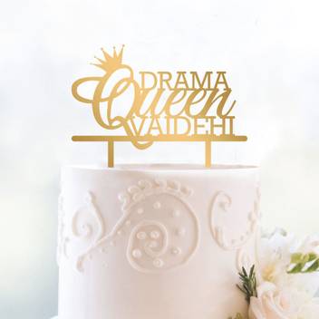 Engrave Drama Queen Cake Topper Price In India Buy Engrave Drama
