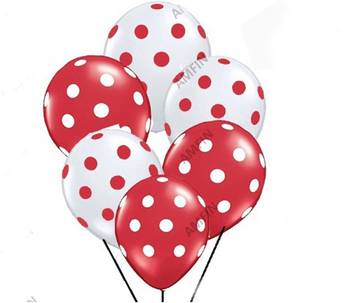 Flipkart Com Amfin Printed 12 Inch Pack Of 50 Red And White