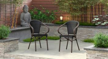 Urban Ladder Cirali Patio Chair Colour Black Metal Outdoor