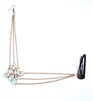 flower hair chain