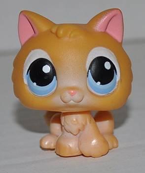 Littlest Pet Shop Kitten 47 Blue Eyes White Eye Brows