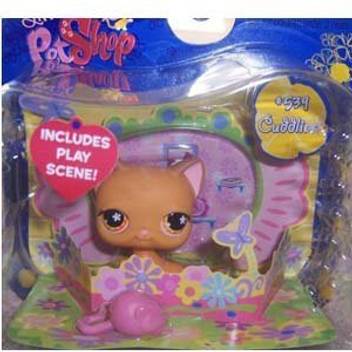 Littlest Pet Shop Exclusive Single Pack Orange Cat Toy Mouse