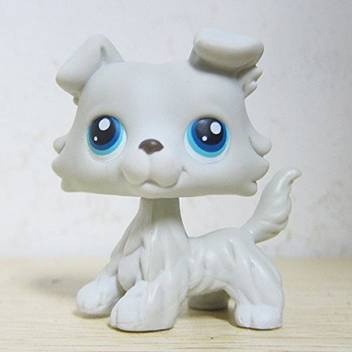 Littlest Pet Shop Good Luck Charm Collection Lps Grey White Collie