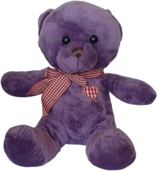 dark purple teddy bear