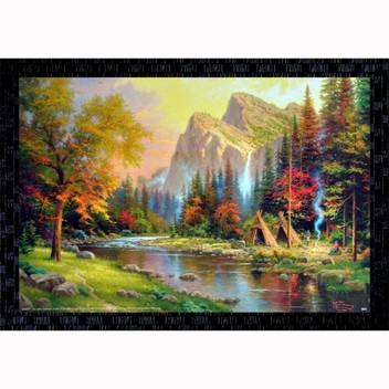 Janki Beautiful Long Tree River Sky Nature Scene Decorative Wall