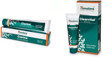 Himalaya Clarina Anti Acne Cream Clearvital Face Cream Price In India Buy Himalaya Clarina Anti Acne Cream Clearvital Face Cream Online At Flipkart Com