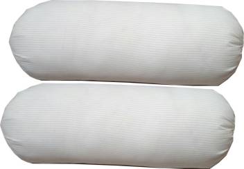 G S Collections Foam Long Luxury Pillows Round Pillows White