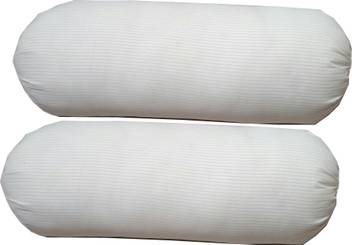 G S Collections Foam Long Luxury Pillows Round Pillows White