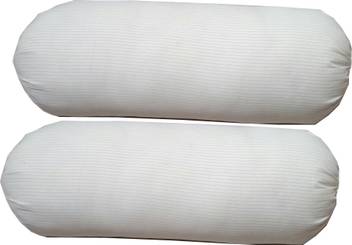 G S Collections Foam Long Luxury Pillows Round Pillows White