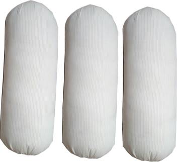 G S Collections Foam Long Luxury Pillows White Round Pillows