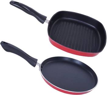 Omic Classic Range Non Stick Dosa Tawa And Grill Pan Combo Gift Set Cookware Set Price In India Buy Omic Classic Range Non Stick Dosa Tawa And Grill Pan Combo Gift Set Cookware