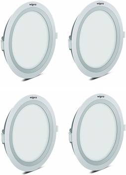 Wipro Wave 15w Round White Led Ceiling Panel Pack Of 04 Recessed Ceiling Lamp Price In India Buy Wipro Wave 15w Round White Led Ceiling Panel Pack Of 04 Recessed Ceiling Lamp Online