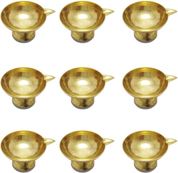 Brass Wick Puja Lamp