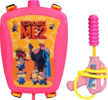 Dealbindaas Holi Water Gun Pichkari Back Pack Cartoon Tank