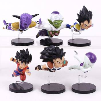 Toy Mela Dragon Ball Z Flying Series Son Goku Gohan Frieza Raditz Piccolo Vegeta Captain Ginyu Force Pvc Figures Collectible Model Toys 6pcs Set Dragon Ball Z Flying Series Son Goku Gohan