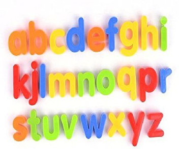 plastic alphabet magnets
