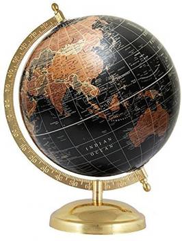 Masterpieceindia Handmade Black 8 Inches Diameter Earth Decorative