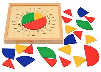 wooden fruit fraction set