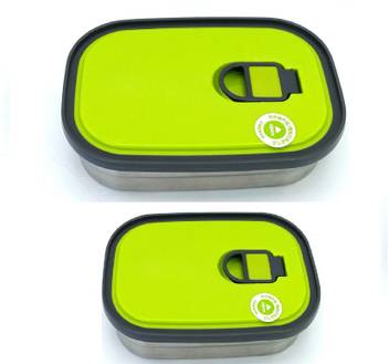 Flipkart Com Majik Plastics Stainless Steel Tiffin Box For School Use Lunch Box For Kids Perfect Gift Kids 2 Pcs 2 Containers Lunch Box