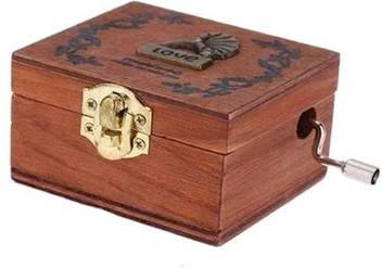 Sodialr Sodial R Exquisite Retro Wooden Musical Box Hand Crank
