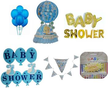 Shreeji Decoration Baby Shower Kit For Boy Combo Pack Price In