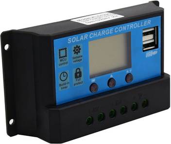 Techtest 10a Lcd Solar Charge Controller 12v 24v Pwm Solar Panel Battery Charger Controller Regulator For Solar Home Use Pv System Pwm Solar Charge Controller Price In India Buy Techtest 10a