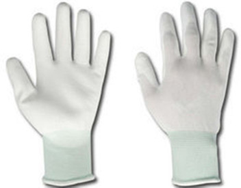 20 Pairs White PU Fingertip ESD Coated Anti-static Antiskid Gloves Non-slip PC