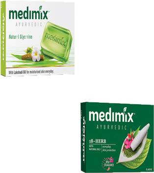 Medimix Ayurvedic 18 Herbs 125 Gm Soap With Natural Oil For Everyday Skin Protection Against Pimples Ayurvedic Natural Glycerine Soap 125 Gm With Lakshadi Oil For Moisturised Skin Price In