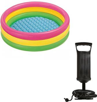 Speoma 4ft Inflatable Bath Tub And Air Pump For Inflatable Toys And Balloons Combo