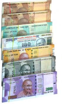 Muren Artificial Coupon Playing Currency Notes For Fun Paper Cut