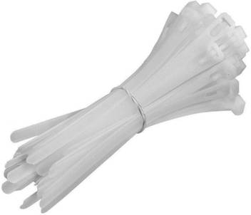 Alexvyan 200 Pcs 8 Inch Cable Ties 200 Mm 3 6 Mm White Nylon Zip Wire Organiser Standard Flexible Self Locking Tie Nylon Flexible Straps Cable Tie Price In India Buy Alexvyan 200