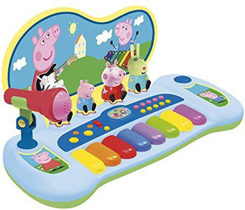 peppa pig keyboard and microphone