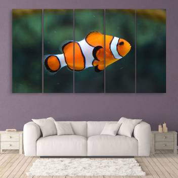 Inephos Multiple Frames Beautiful Fish Wall Painting Digital