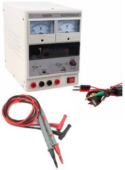 Pagkis Professional Grade Dual Meter 15v 1 Amp Dc Power Supply For Mobile Phones Communication Equipments Lab Testing With Needle Pointed Multi Meter Leads Analog Voltage Tester Price In India