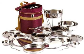 Flipkart Com Neelam Travelling Picnic Tiffin Box Set Of 26pcs No 12 Stainless Steel 12 Containers Lunch Box