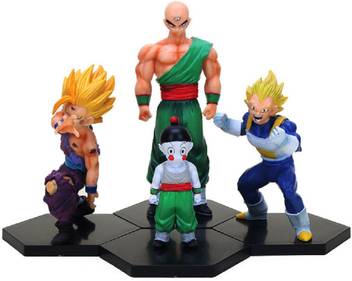 Toy Mela 4pcs Set Dragon Ball Son Goko Gohan Vegeta Tien Shinhan