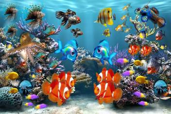 Exclusive Aquarium Wallpaper Azohp1072 Hd Poster Paper Print Abstract Nature Posters In India Buy Art Film Design Movie Music Nature And Educational Paintings Wallpapers At Flipkart Com