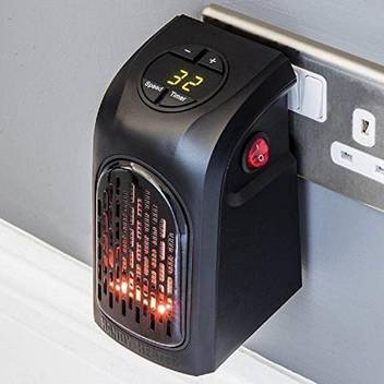 Lumony 350w Wall Outlet Electric Heater Handy Heater Warm Air Blower Mini Electric Portable Handy Heater Fan Room Heater Black Fan Room Heater Fan