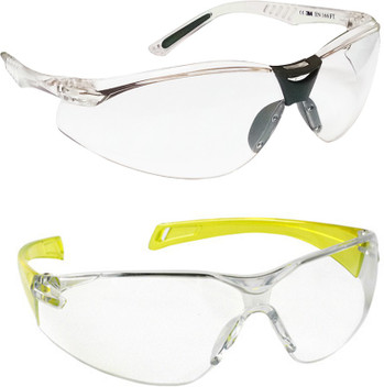 clear glass goggles