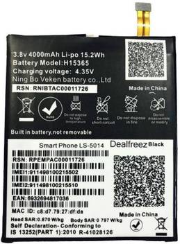 Lyf Mobile Battery For Lyf Lyf Wind 4 Battery H Mah 4000 4 35v Price In India Buy Lyf Mobile Battery For Lyf Lyf Wind 4 Battery H Mah 4000 4 35v Online At Flipkart Com