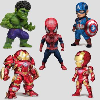 Toy Mela Dc Comics Marvel Avengers Superheroes Toys 6pcs Set Kids Nation Figures Captain America Thor Iron Man Buster Mark 44 Iron Man Hulk Spiderman 8 10cms Pvc Figures Dc Comics Marvel Avengers