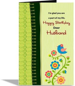 Alwaysgift Happy Birthday Dear Husband Greeting Card Greeting Card