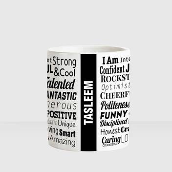 Huppme Tasleem White Cermaic Coffee Mug Ceramic Mug Price In India