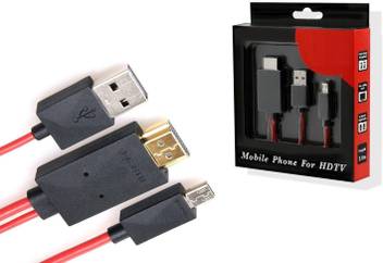 Vibex 1080p Mobile Hd Link Mhl Micro Usb To Hdmi Hdtv Adapter Cable Lead For Phone Tab 2 M Copper Braiding Metal Braided Hdmi Cable Vibex Flipkart Com
