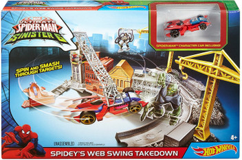hot wheels spiderman track set