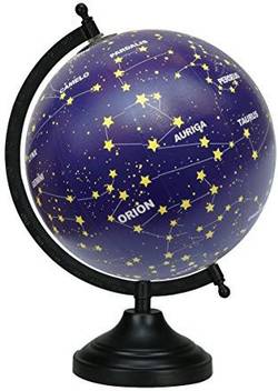 Uniworld 13 Decorative Desktop Rotating Globe Constellation Stars