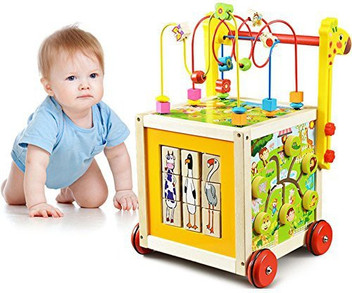 wooden baby walker flipkart