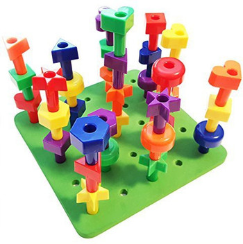 stacking shapes pegboard